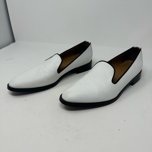 EVERLANE Modern Smoking Loafer White Leather - Picture 2 of 8